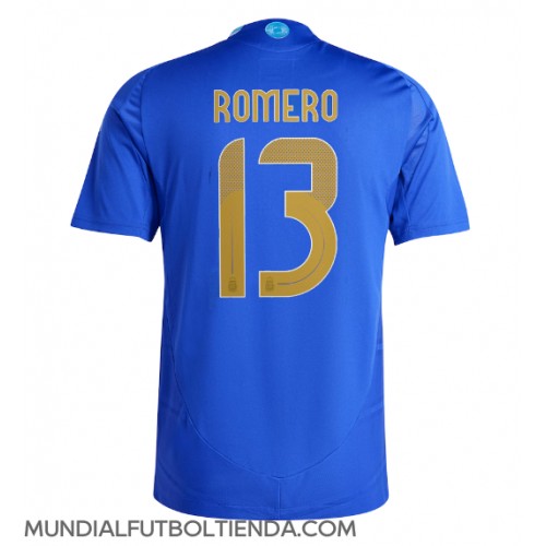 Camiseta Argentina Cristian Romero #13 Segunda Equipación Replica Copa America 2024 mangas cortas